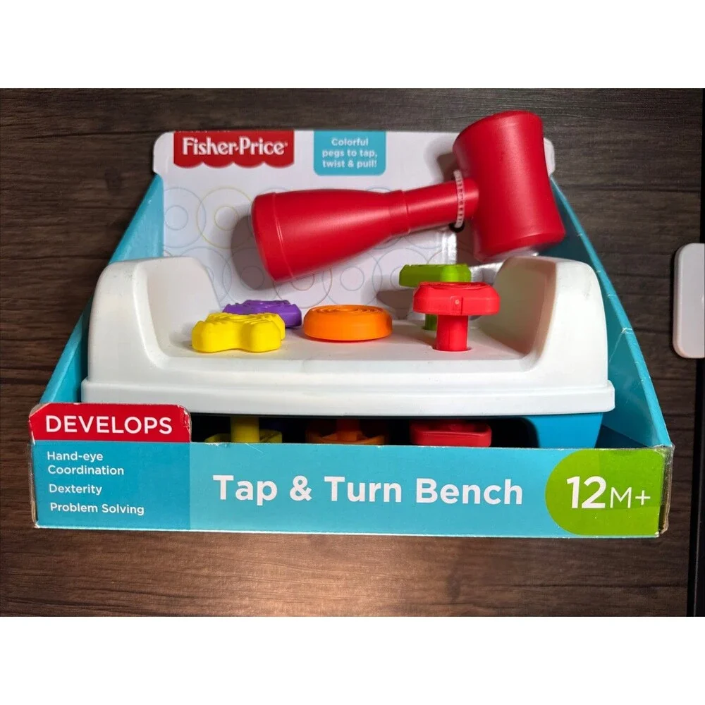 NEW Fisher Price Tap & Turn Bench- 12M+